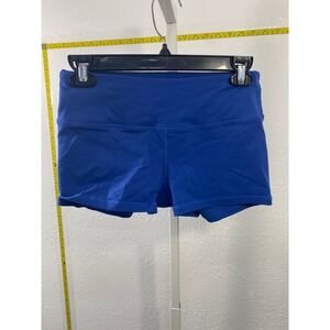 RokFit Womens Royal Blue Athletic Booty Shorts Performance CrossFit Training S